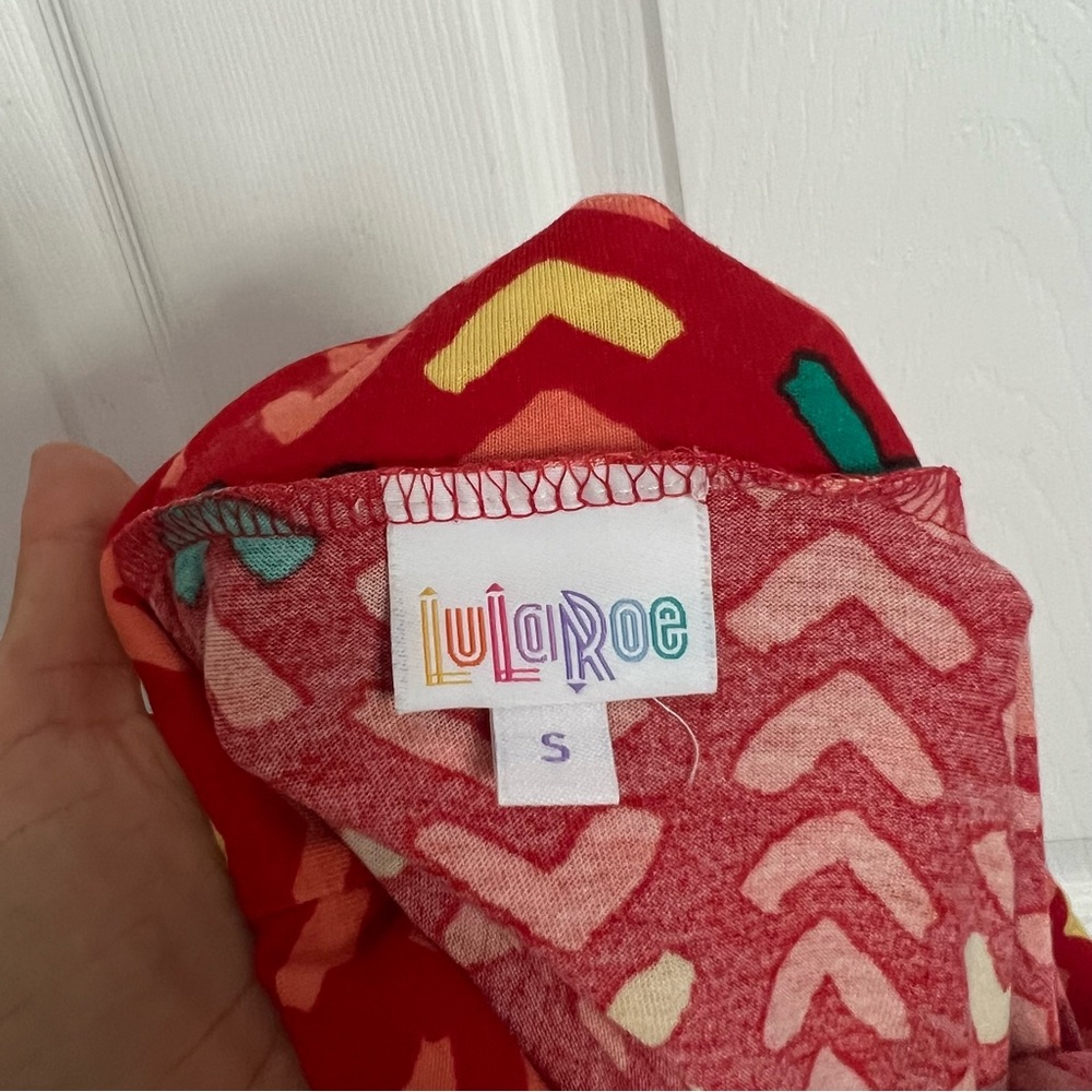 LulaRoe | Multicolored Maxi Skirt Long Red Patterned - Picture 5 of 5